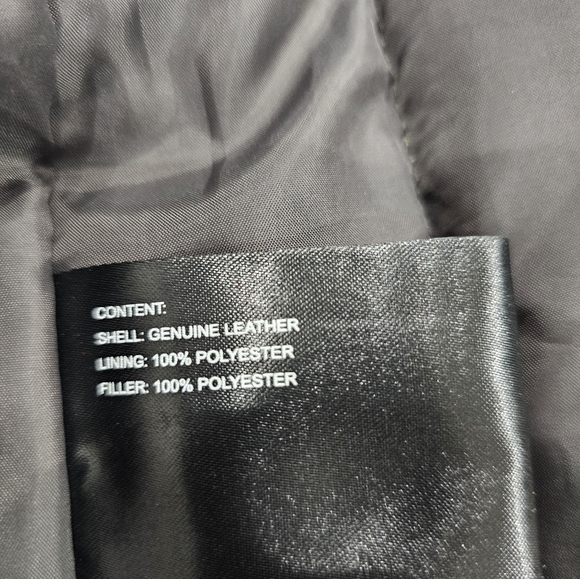 Mens Perry Ellis 100% Leather jacket sz L - Picture 4 of 7